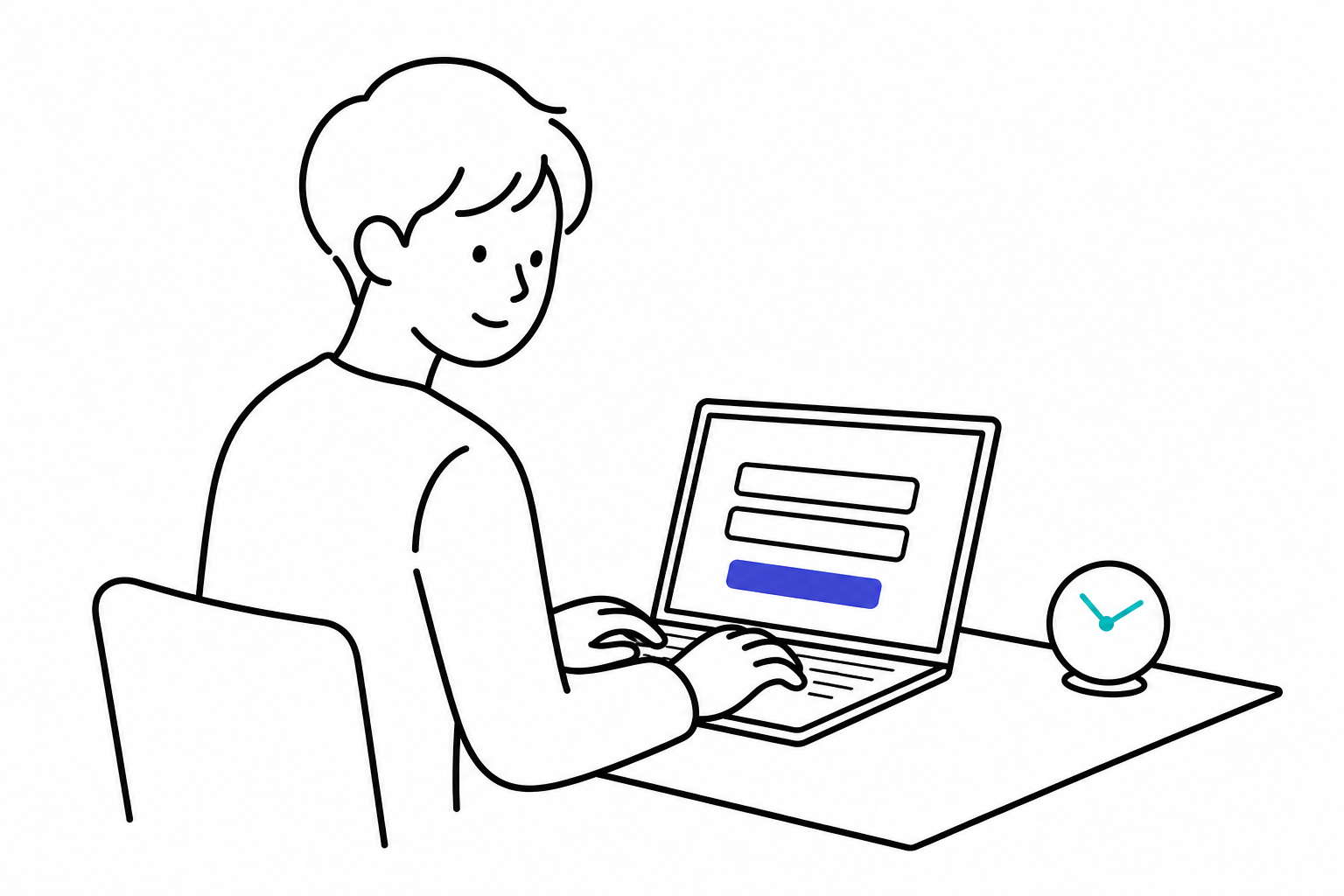 ノーコードでアンケートフォームを5分で作るイラスト