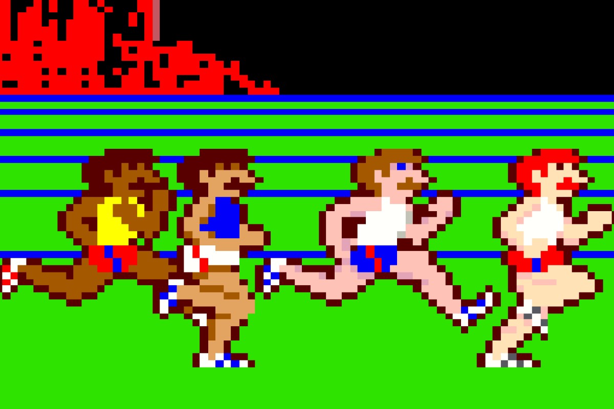 running men in digital game